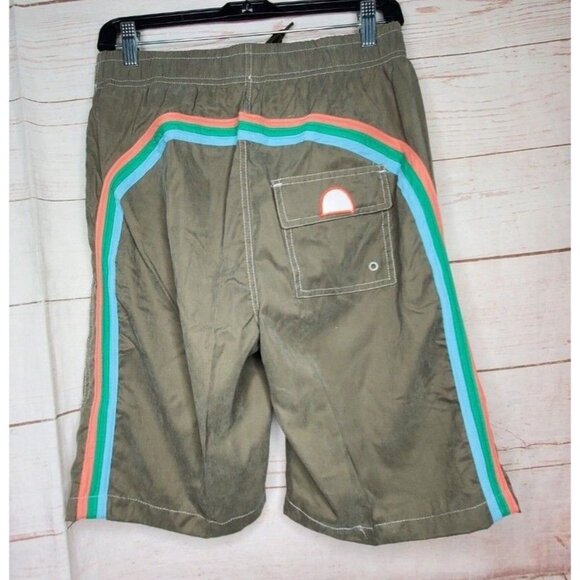 Authentic Brand 1998 The Image Stone Large Drawstring Mesh Swim Shorts - Picture 3 of 6